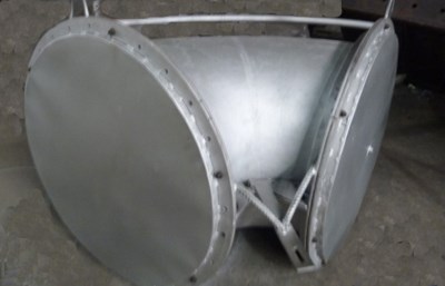 Molde de tubo de 90 grados